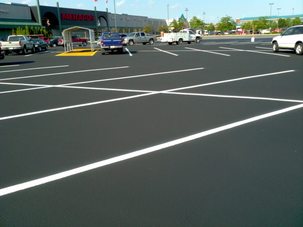 Retail parking lot