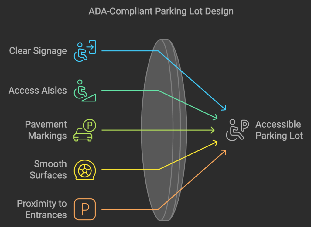 ADA-Compliant Parking Lot Design